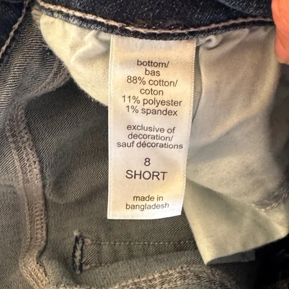 Classic Dark Blue Straight Leg Women's Jeans - Picture 3 of 4